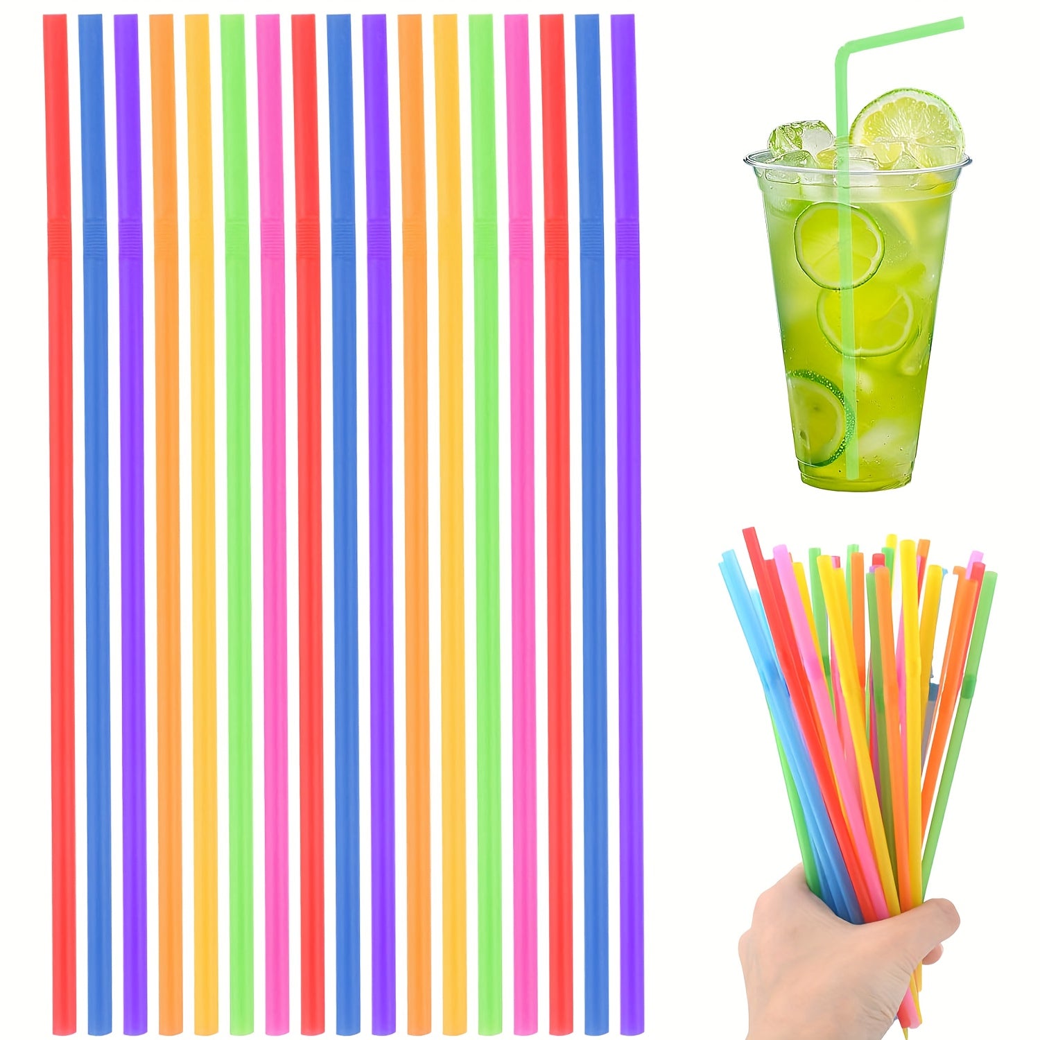Återanvändbara plastsugrör